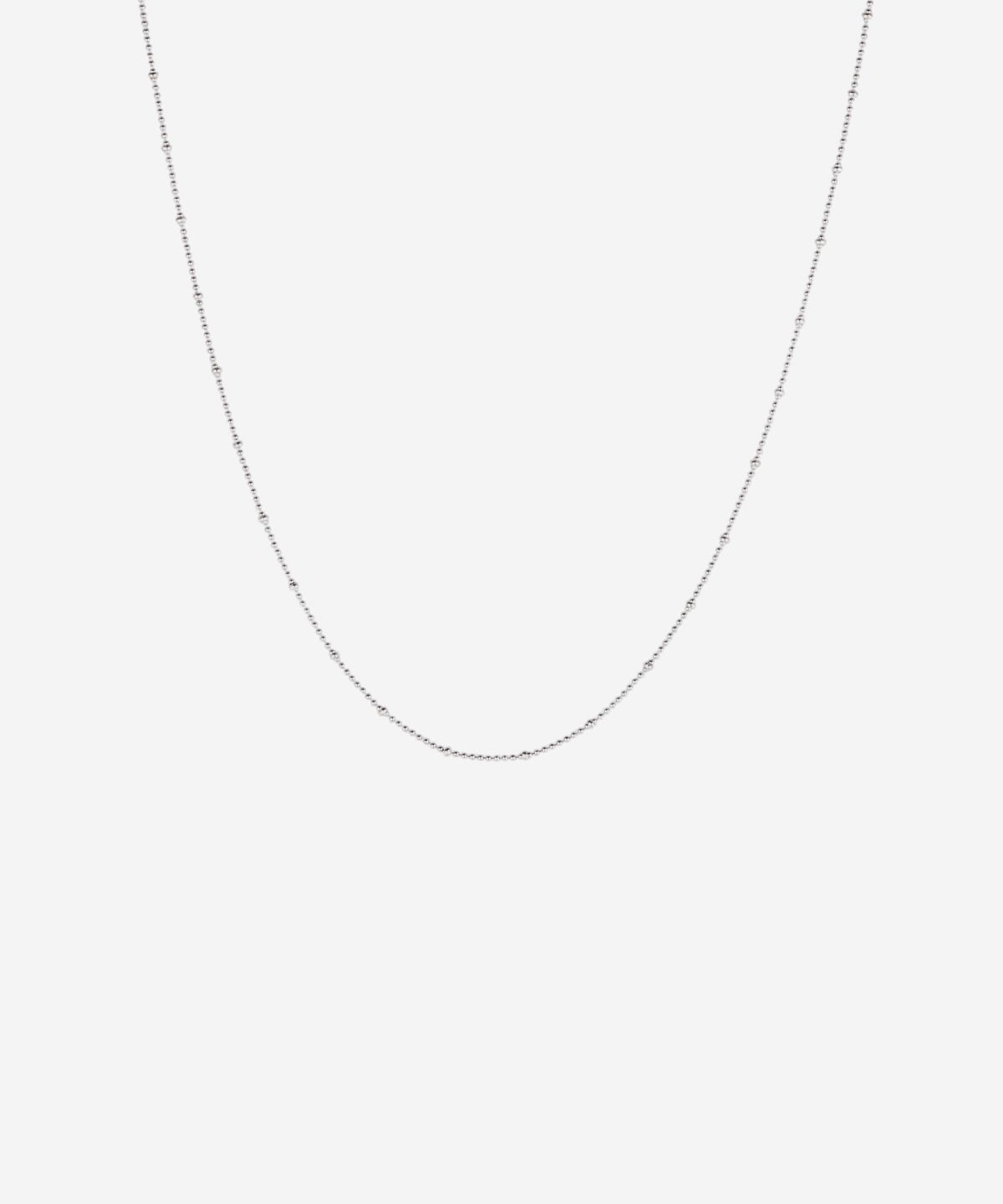 실버태그(SILVERTAG) STN-26SS8 볼 체인 로그 레이어드 목걸이