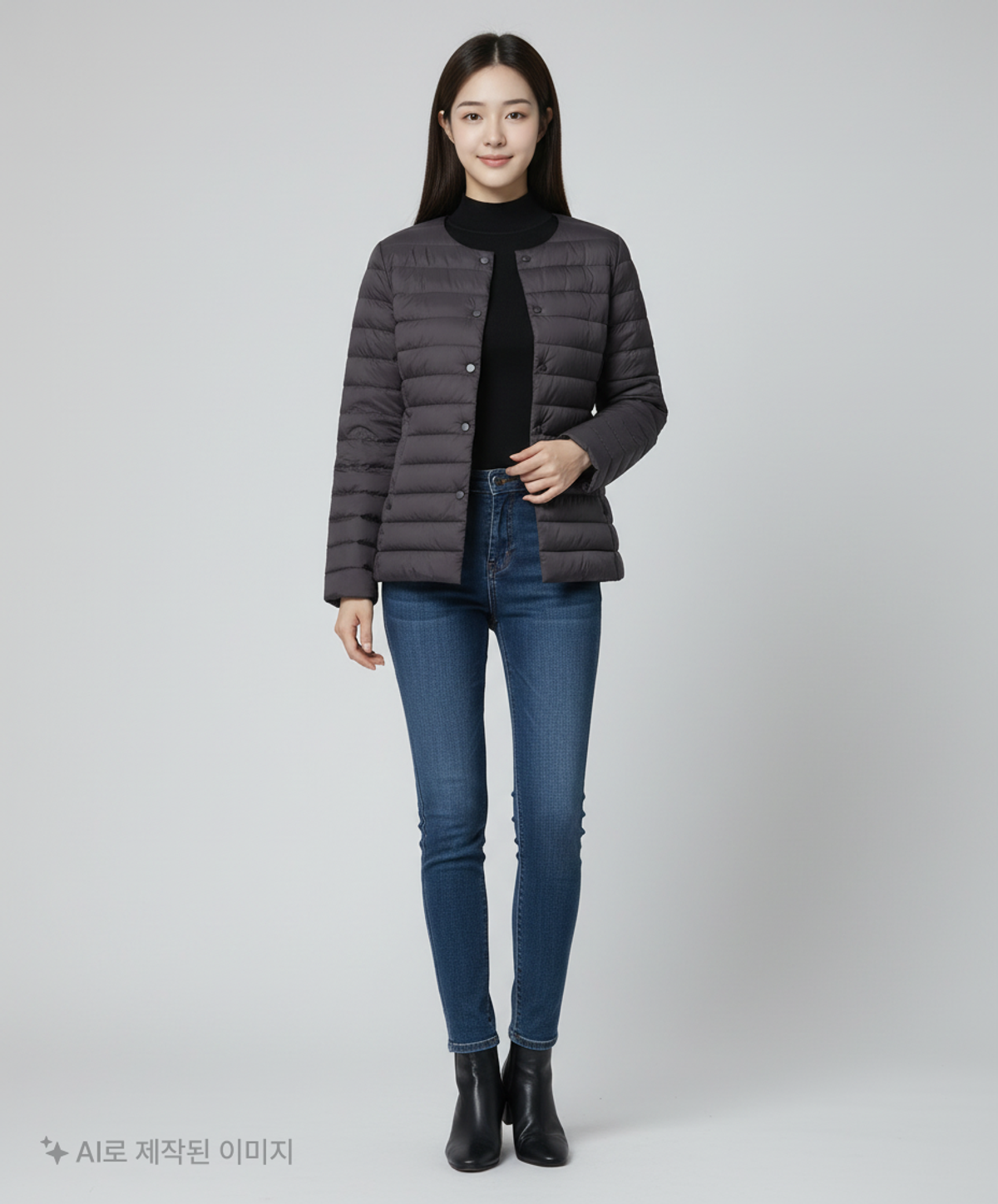 테이트(TATE) 하프 패딩/하프 헤비 아우터 90 160