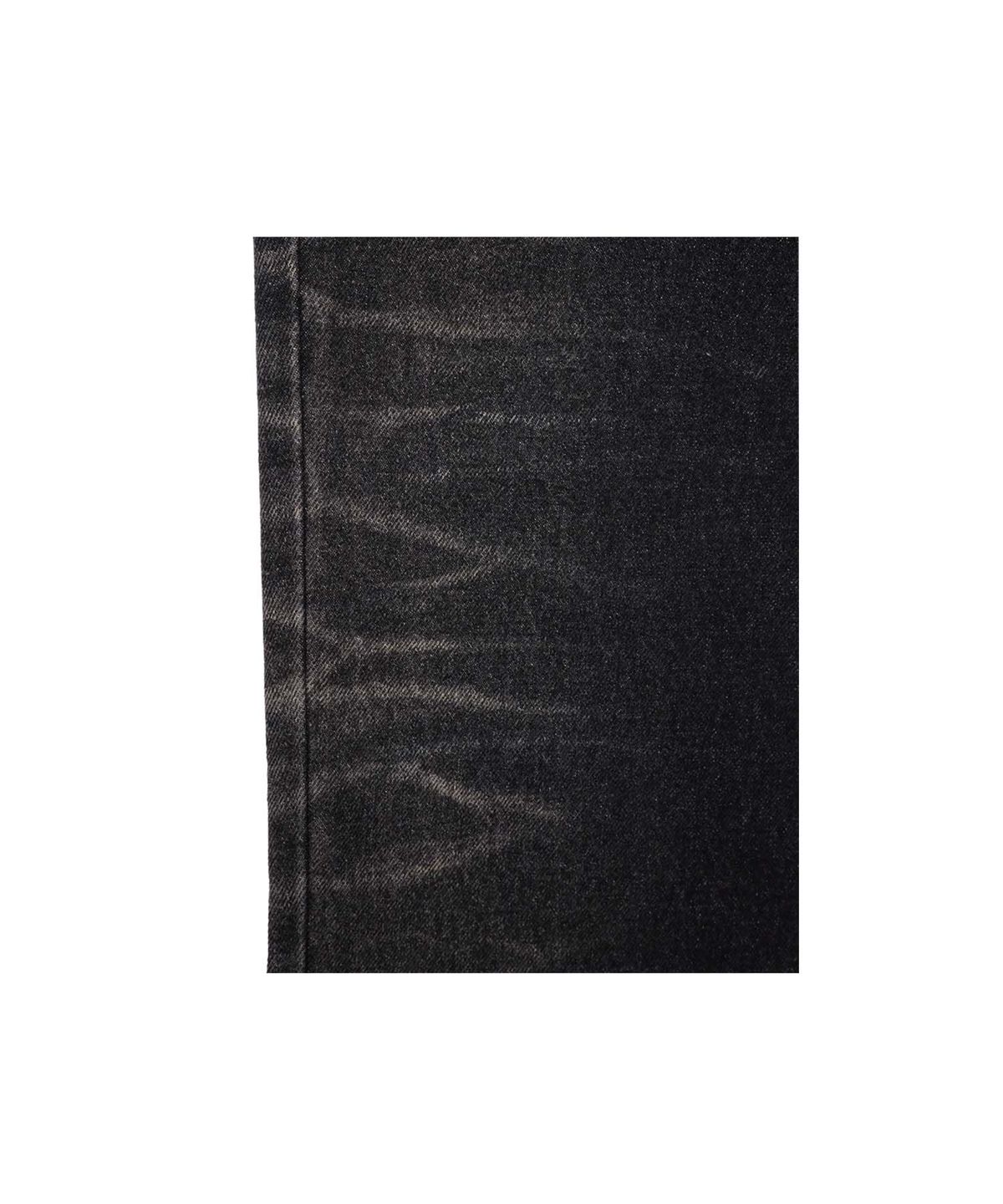 애프터매스(AFTERMATH) JAGGED STRIPE DENIM PANTS BLACK