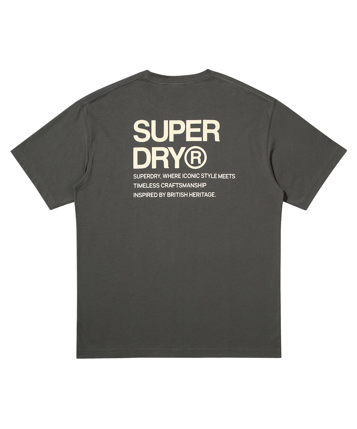 슈퍼드라이(SUPERDRY) 모던 로고 티셔츠 다크그레이 SDUISDP05DGR