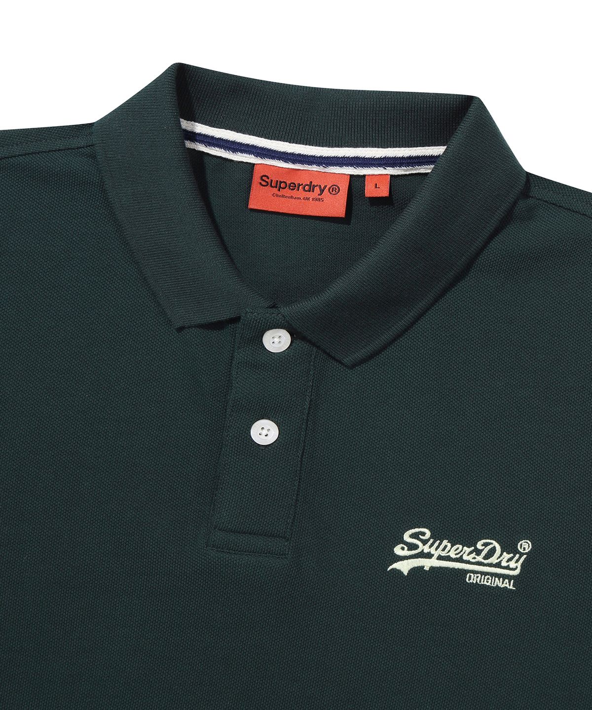 슈퍼드라이(SUPERDRY) 빈티지 로고 폴로 셔츠 헌터 SDMIQAP60HNT