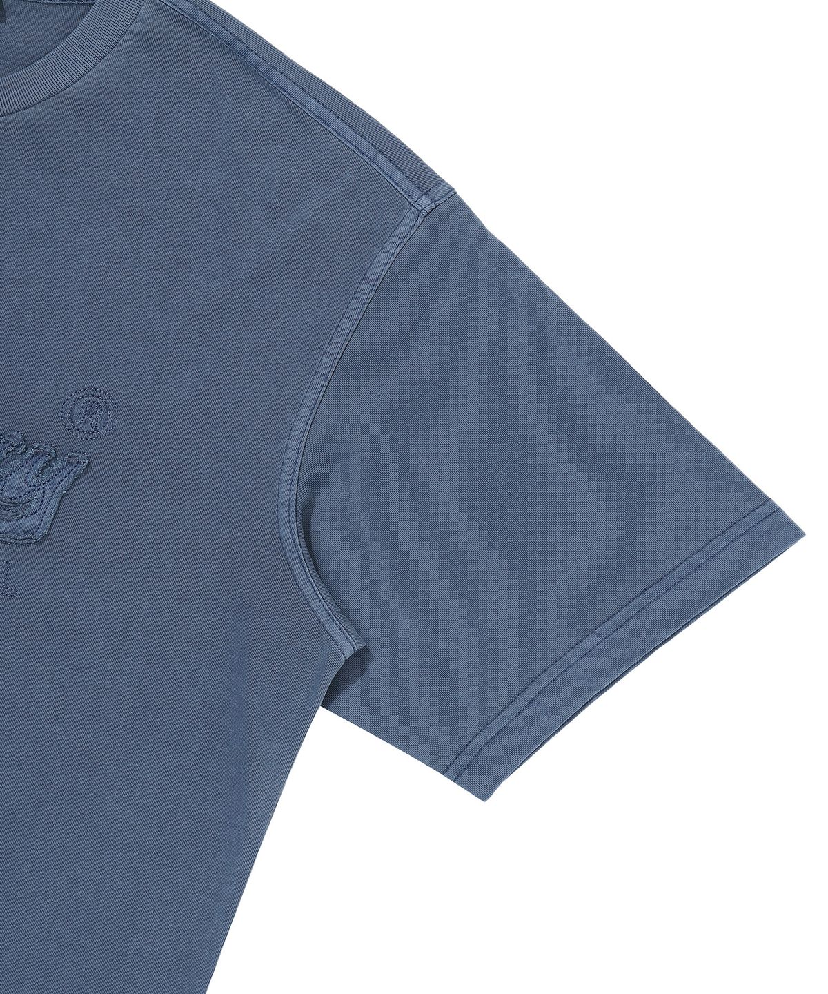 슈퍼드라이(SUPERDRY) 빈티지 아플리케 티셔츠 다크블루 SDUISDP06DBL