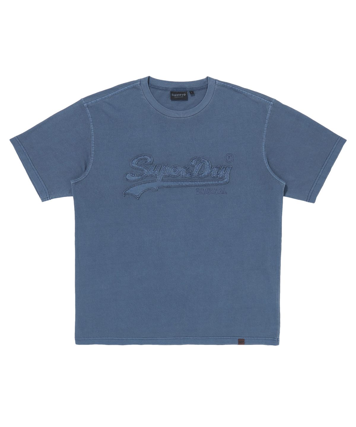 슈퍼드라이(SUPERDRY) 빈티지 아플리케 티셔츠 다크블루 SDUISDP06DBL