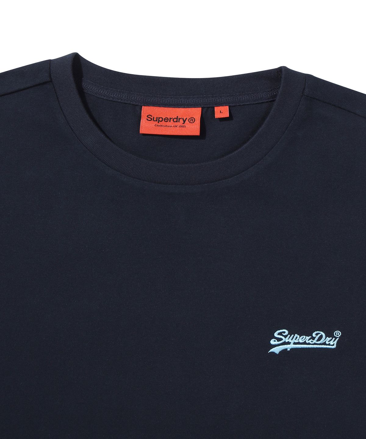 슈퍼드라이(SUPERDRY) 스몰 빈티지 로고 엠보 티셔츠 다크네이비 SDUISCP19DNY