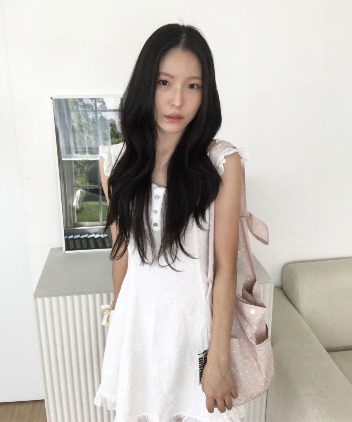 마스마룰즈(MASMARULEZ) Snack eco crossbag_Dot pink