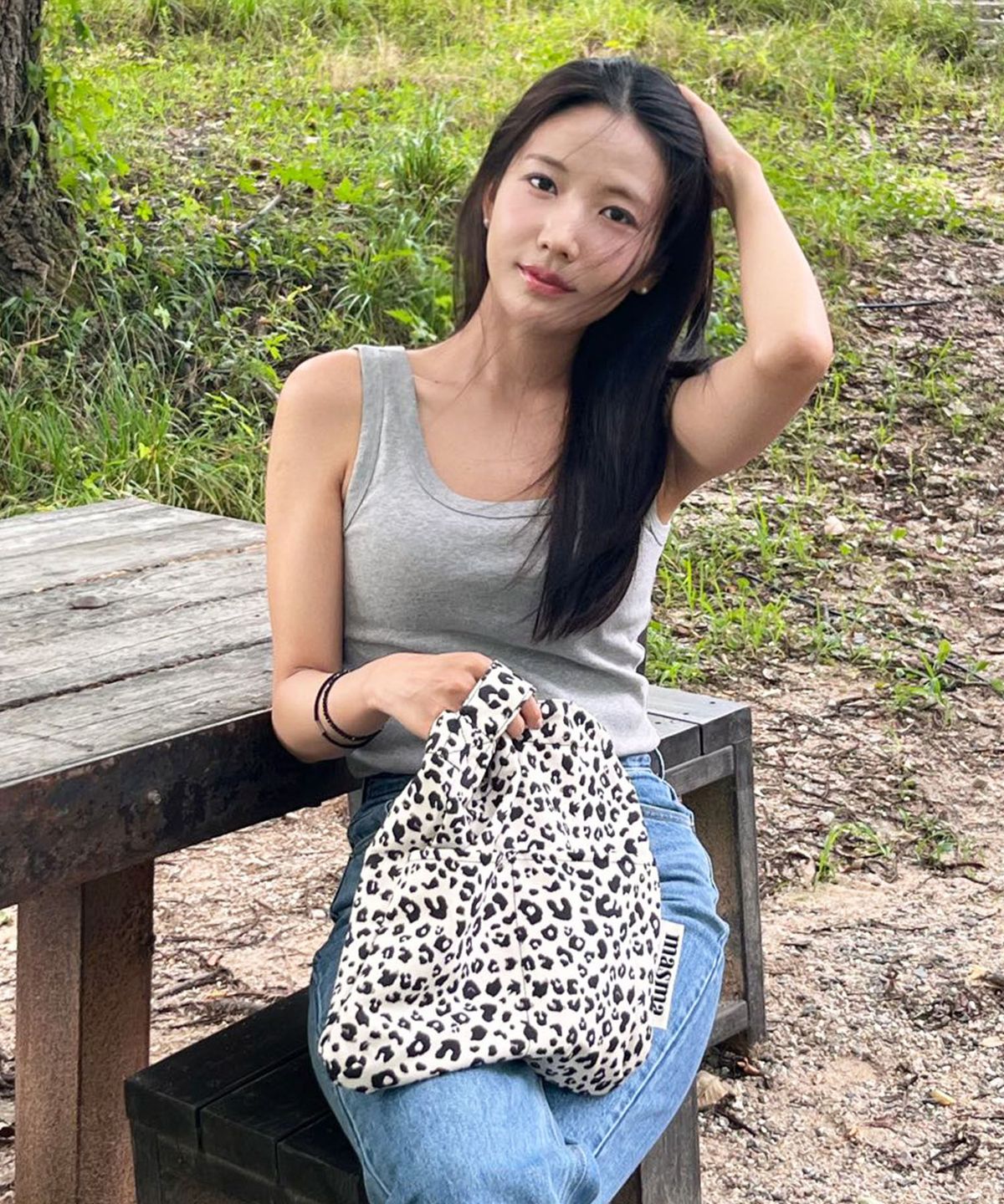 마스마룰즈(MASMARULEZ) Snack eco crossbag_Grand leopard ivory