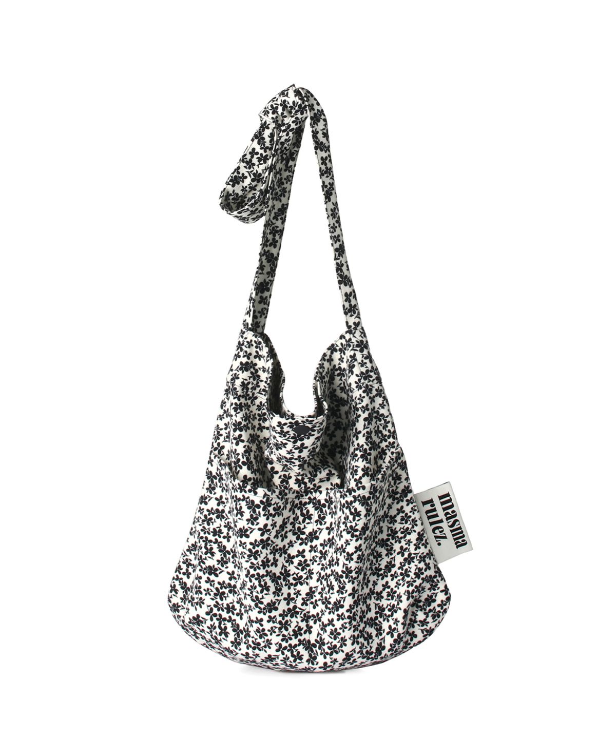 마스마룰즈(MASMARULEZ) Snack eco crossbag_Black Flower
