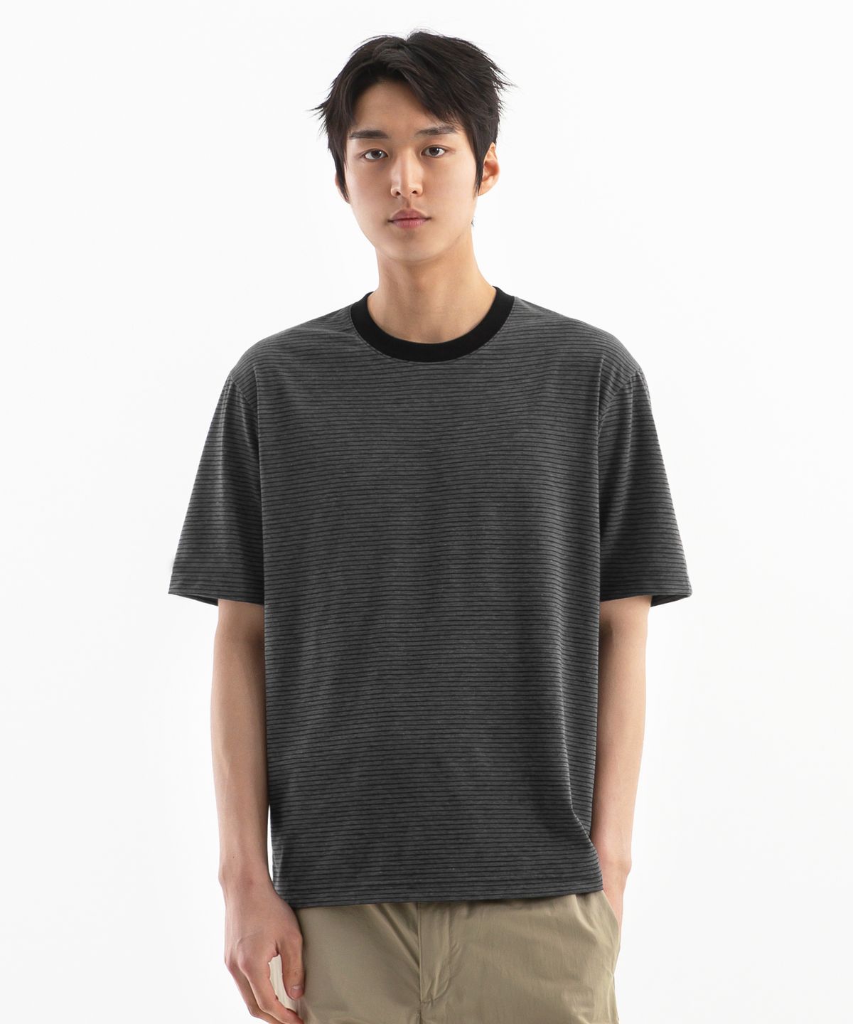 유니온스튜디오(UNIONSTUDIO) 모어 스트라이프 반팔티 ( 2Color )