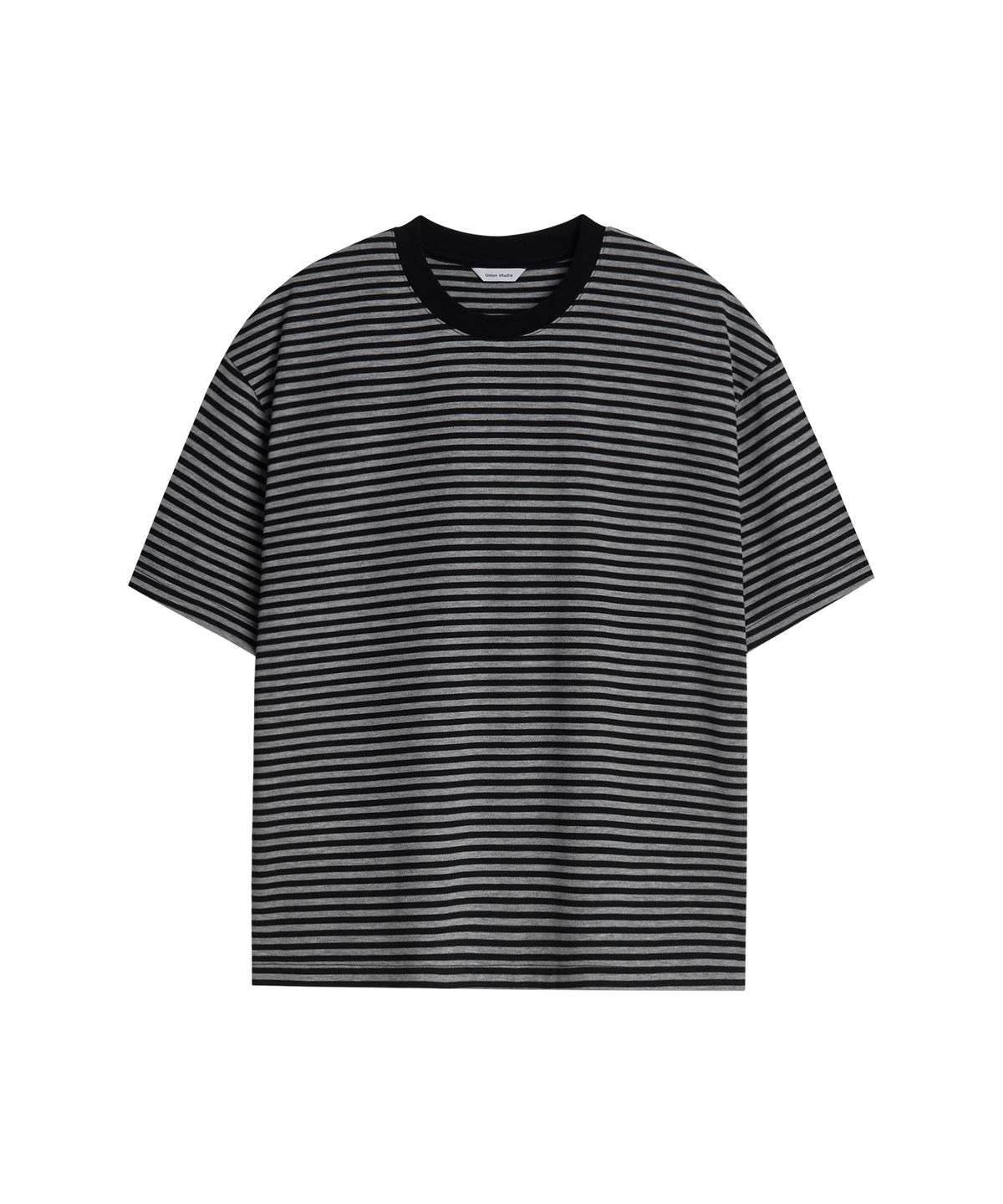 유니온스튜디오(UNIONSTUDIO) ( 2Pack ) 이즈 스트라이프 크롭 반팔티 ( 2Color )