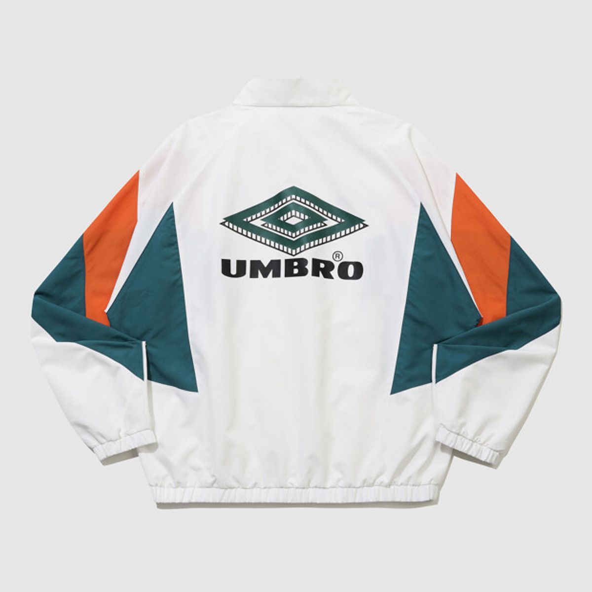 엄브로(UMBRO) HBL OG 컬러블럭 스탠넥 바람막이 자켓 아이보리 UR221CJK56