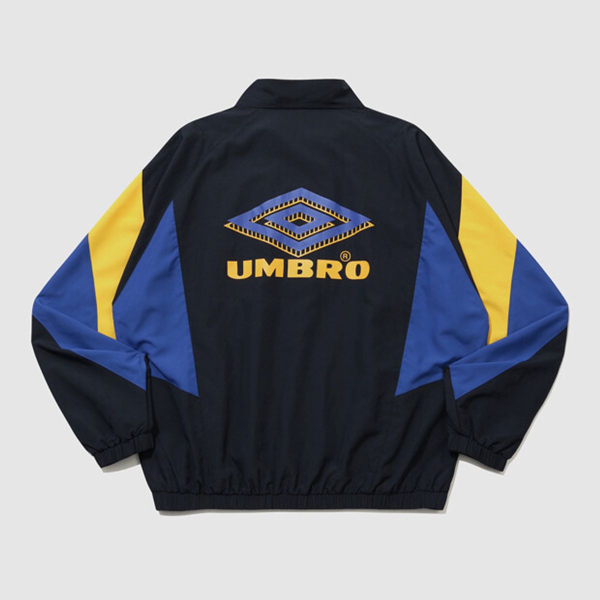 엄브로(UMBRO) HBL OG 컬러블럭 스탠넥 바람막이 자켓 네이비 UR221CJK56