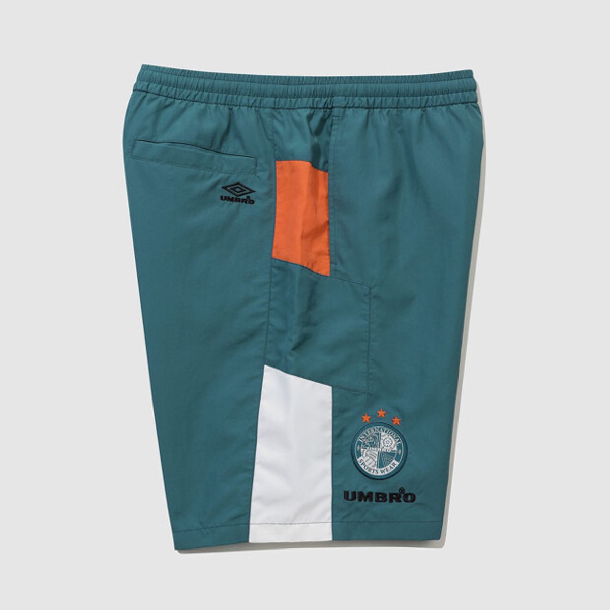 엄브로(UMBRO) HBL OG 컬러블럭 5부 반바지 그린 UR221CHP56