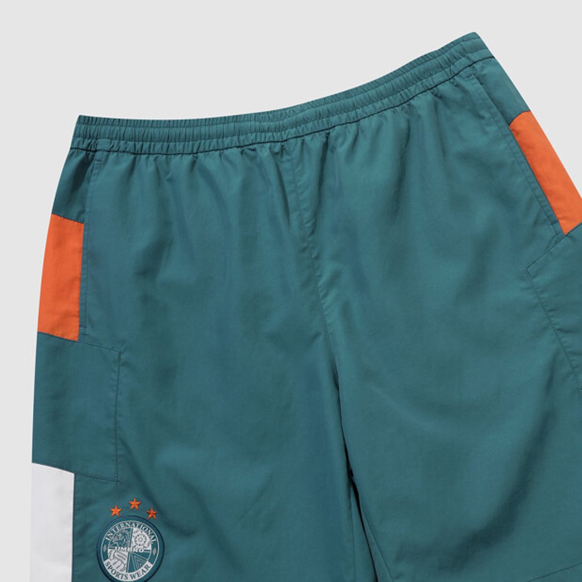 엄브로(UMBRO) HBL OG 컬러블럭 5부 반바지 그린 UR221CHP56