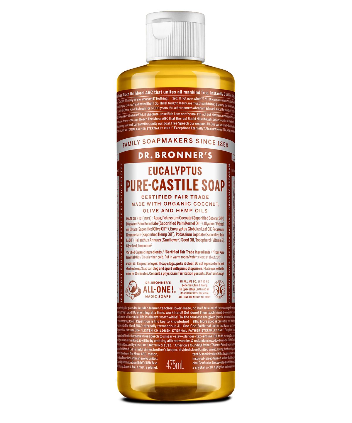닥터 브로너스(DR.BRONNER'S) 퓨어 캐스틸 솝