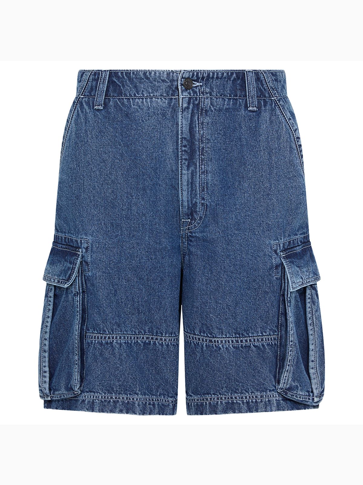 캘빈클라인 진(CALVIN KLEIN JEANS) 90s 카고 데님 쇼츠 4RG716G ZDC
