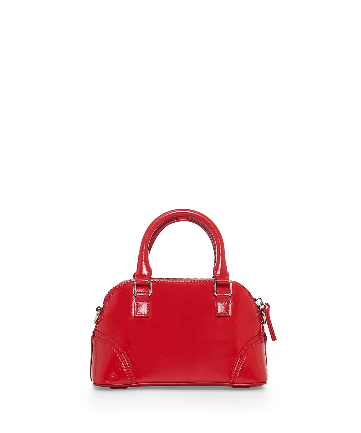 마뗑킴(MATIN KIM) CURVE ZIP MINI BAG IN RED