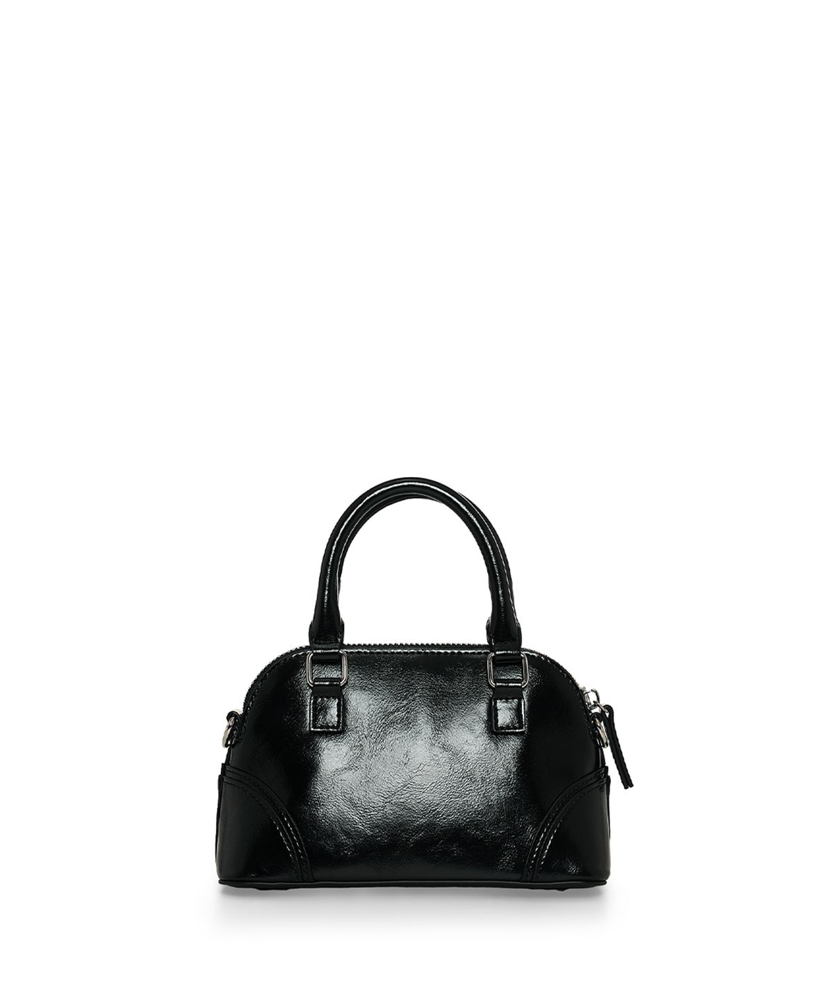 마뗑킴(MATIN KIM) CURVE ZIP MINI BAG IN BLACK