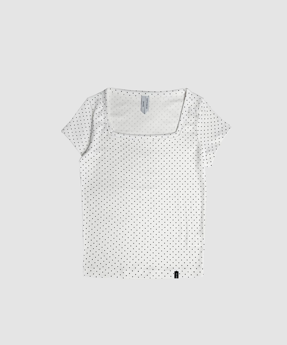 디어스토커(DEARSTALKER) D. BASIC DOT SQUARE-NECK T - 3 COLOR