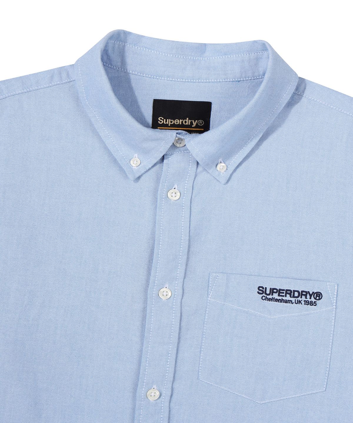 슈퍼드라이(SUPERDRY) 코어 옥스퍼드 셔츠 라이트블루 SDUIRAP01LBL