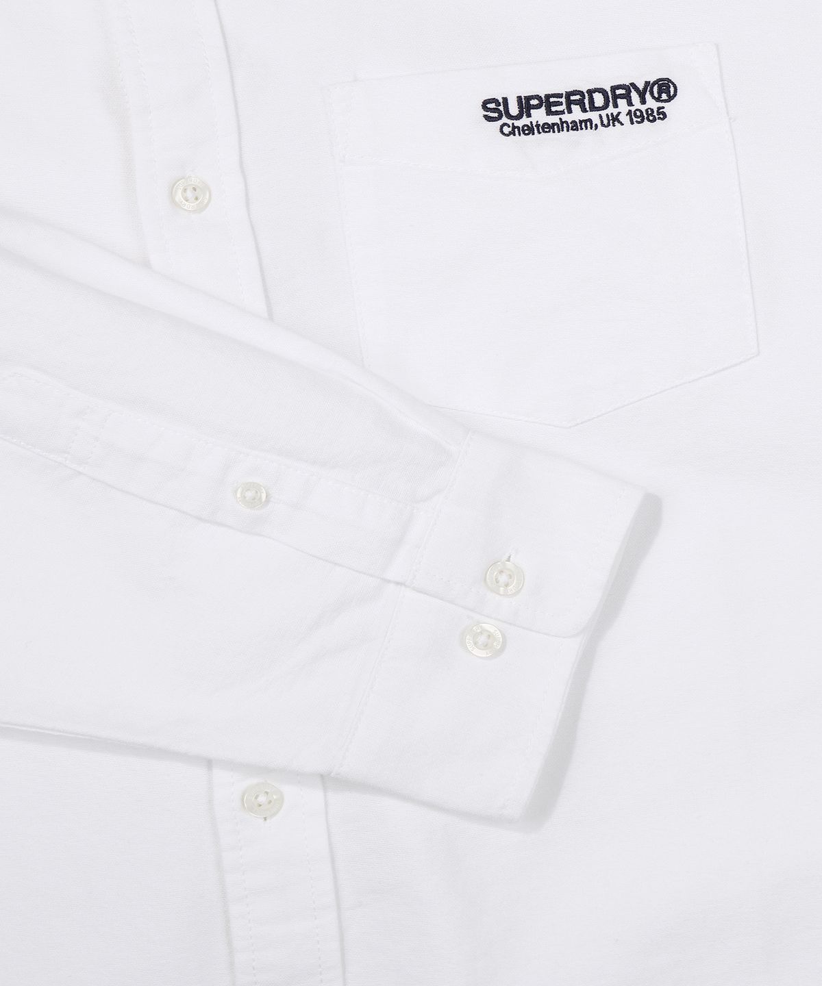 슈퍼드라이(SUPERDRY) 코어 옥스퍼드 셔츠 화이트 SDUIRAP01WHT
