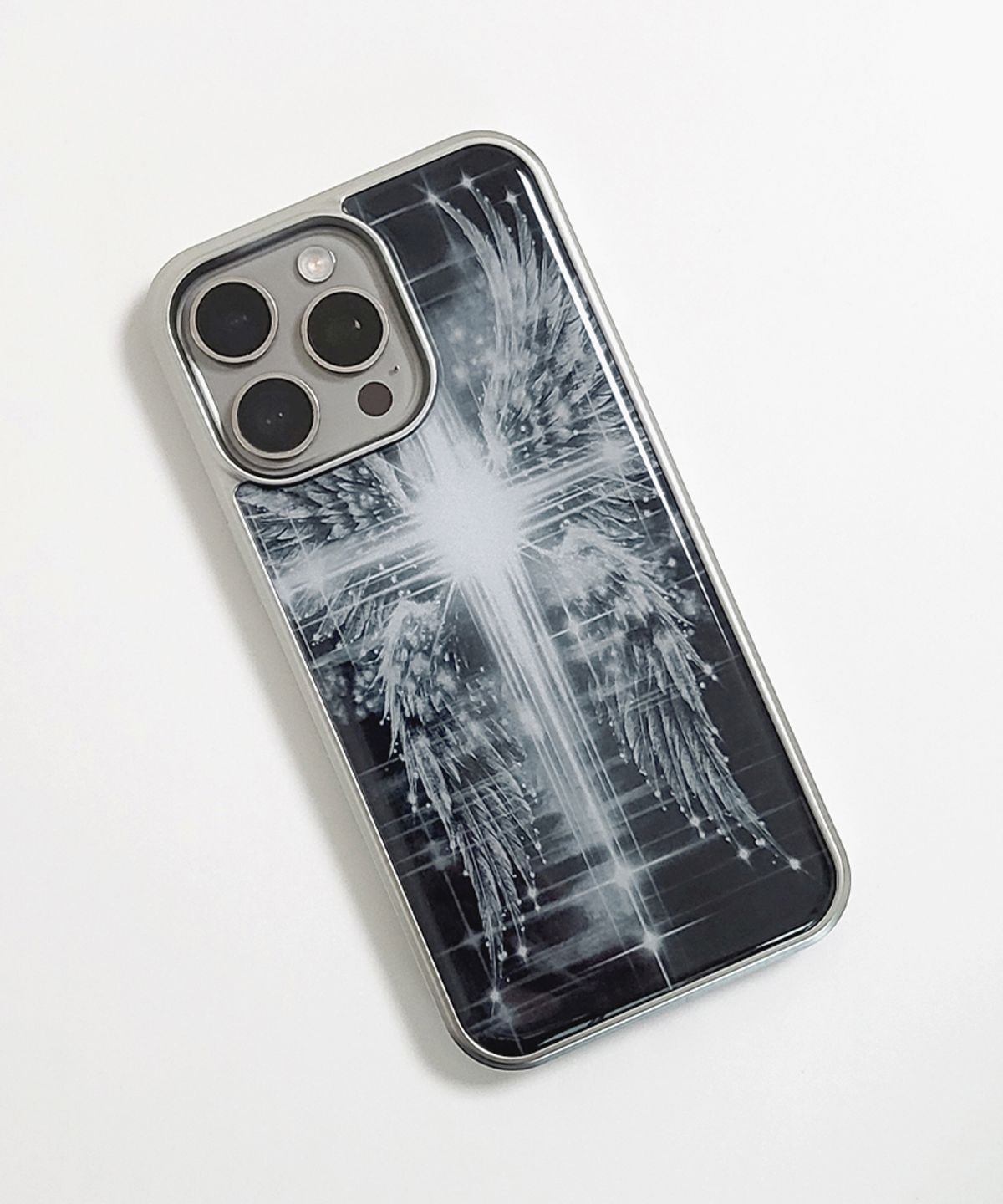 메모리즈바운더리(MEMORIESBOUNDARY) AETERNA Radiant Cross Sigil Phone Case (SV_Epoxy/MagSafe Glass)