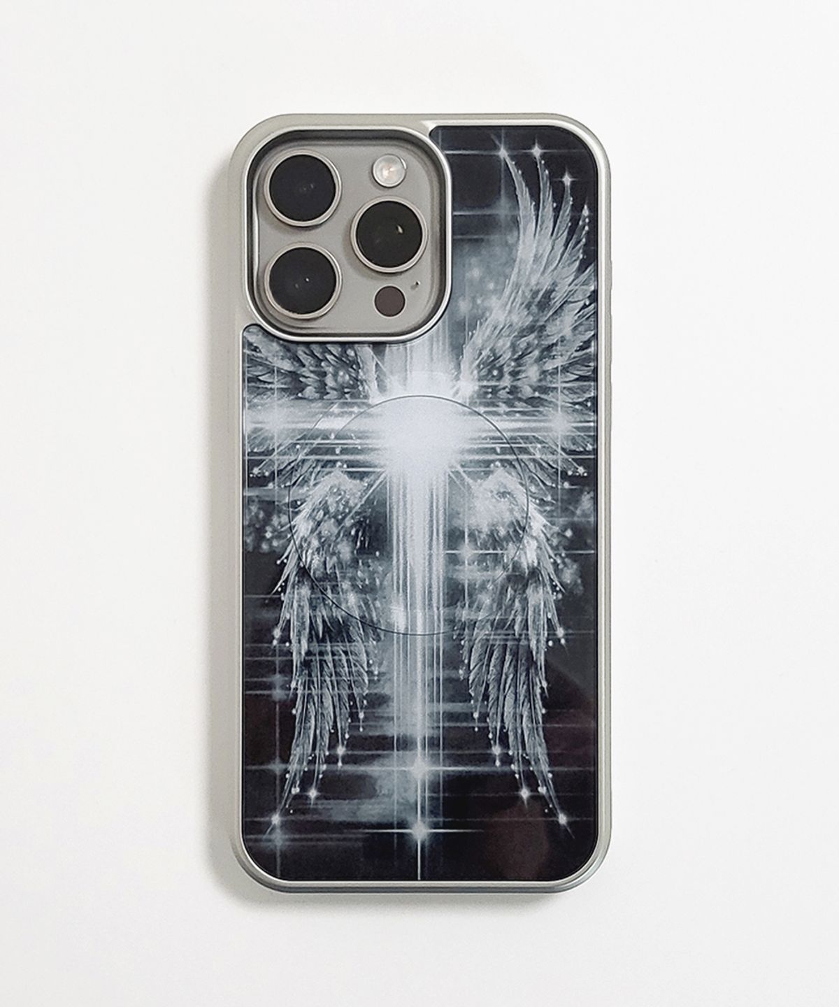 메모리즈바운더리(MEMORIESBOUNDARY) AETERNA Radiant Cross Sigil Phone Case (SV_Epoxy/MagSafe Glass)