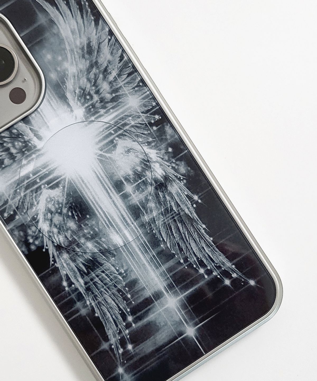 메모리즈바운더리(MEMORIESBOUNDARY) AETERNA Radiant Cross Sigil Phone Case (SV_Epoxy/MagSafe Glass)