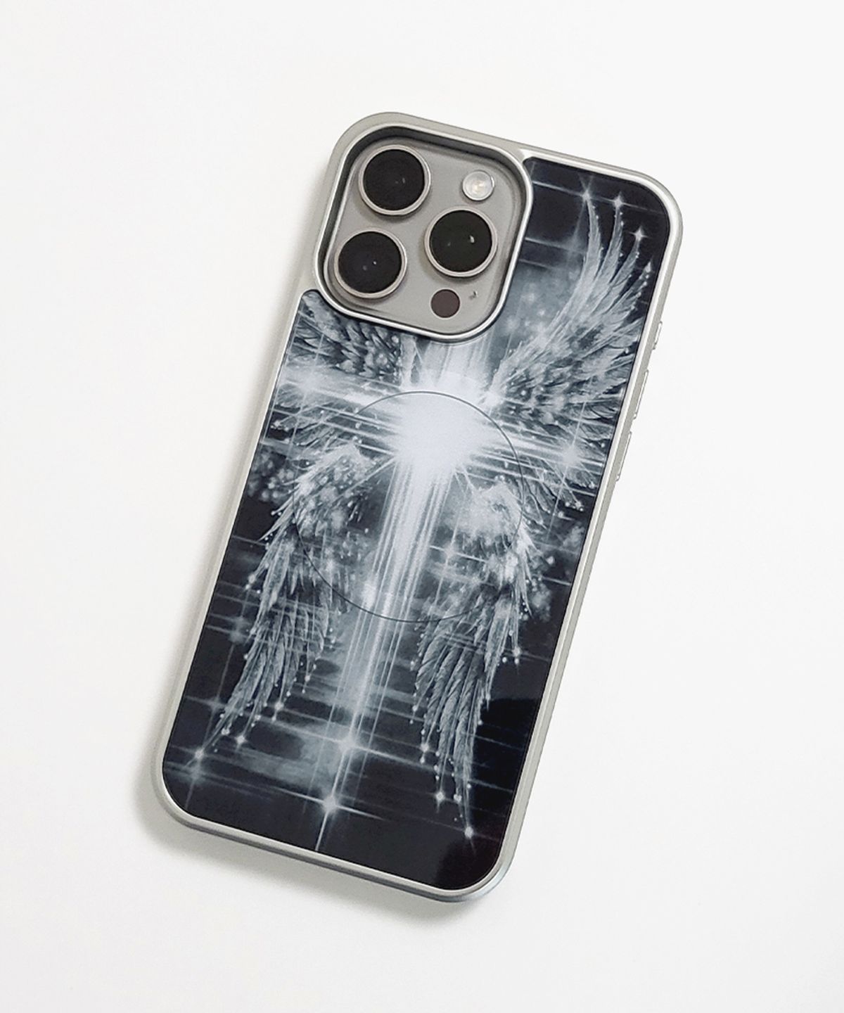 메모리즈바운더리(MEMORIESBOUNDARY) AETERNA Radiant Cross Sigil Phone Case (SV_Epoxy/MagSafe Glass)