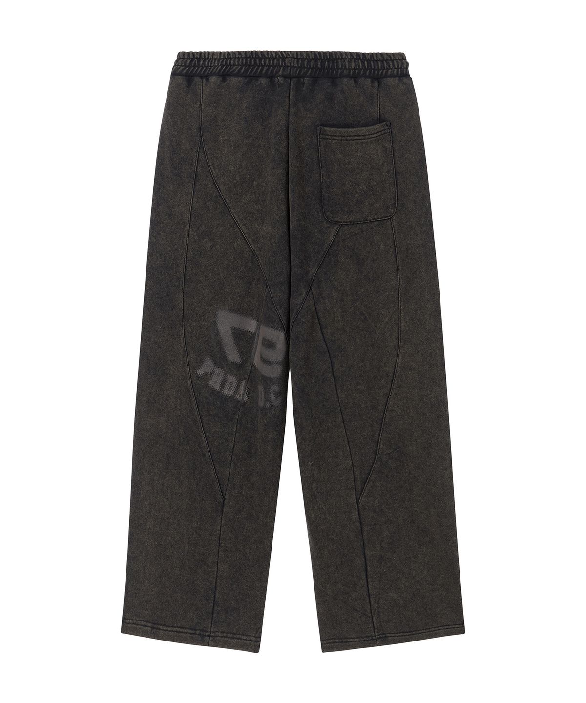 프렌다(PRENDA) 97 PAINTED WASHED PANTS BLACK