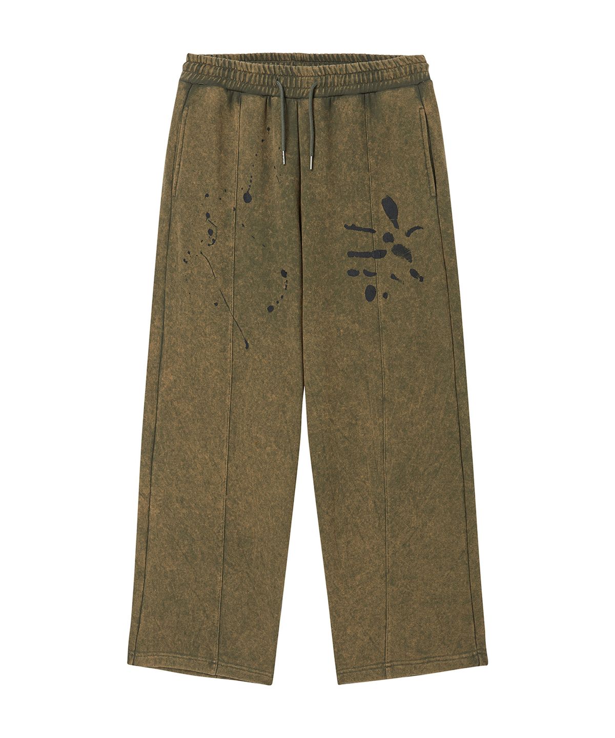 프렌다(PRENDA) 97 PAINTED WASHED PANTS KHAKI