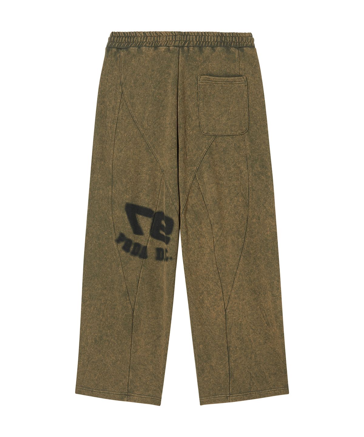 프렌다(PRENDA) 97 PAINTED WASHED PANTS KHAKI
