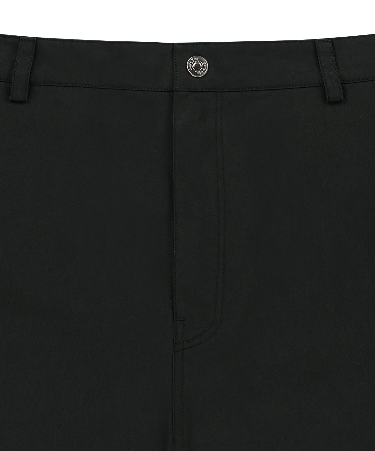 마뗑킴(MATIN KIM) CURVED SEAM BERMUDA PANTS FOR MEN IN BLACK