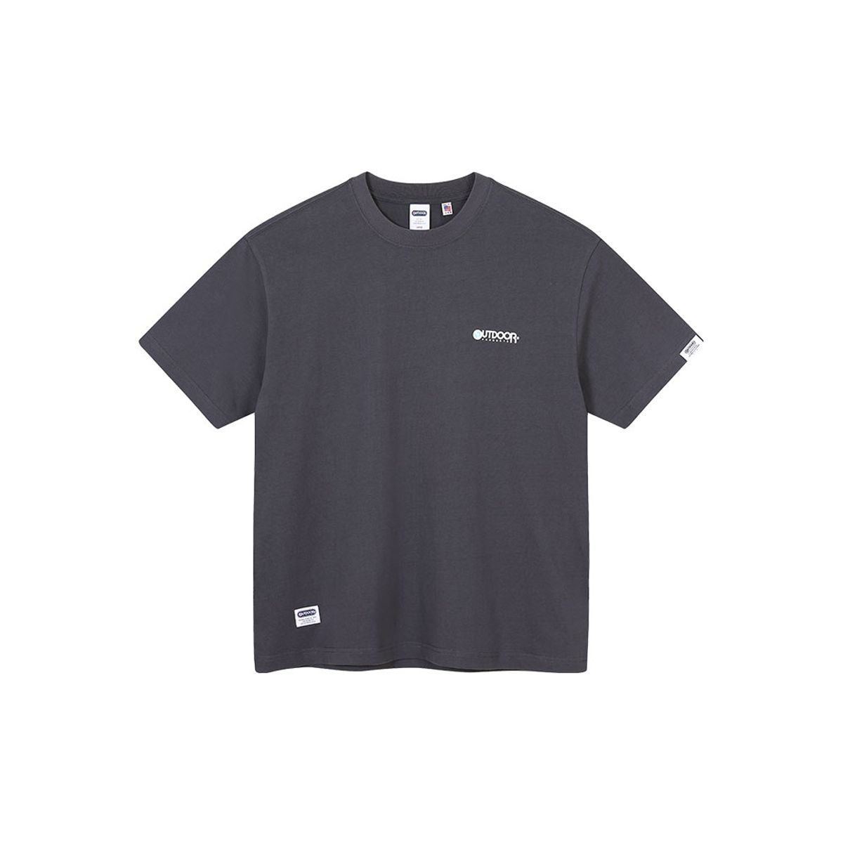 아웃도어 프로덕츠(OUTDOOR PRODUCTS) 스탠다드 로고 티셔츠 (챠콜)