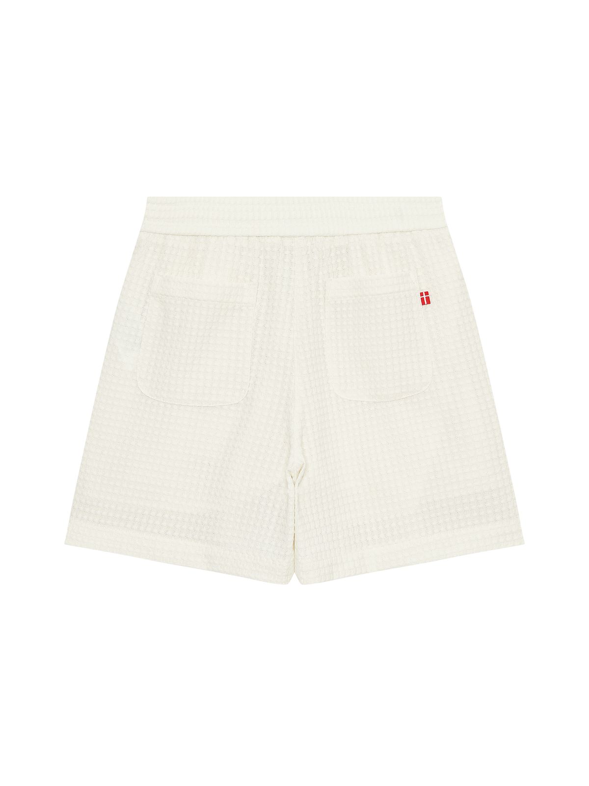 노르디스크(NORDISK) 와플 크로쉐 플리츠 쇼츠 - W_Off White
