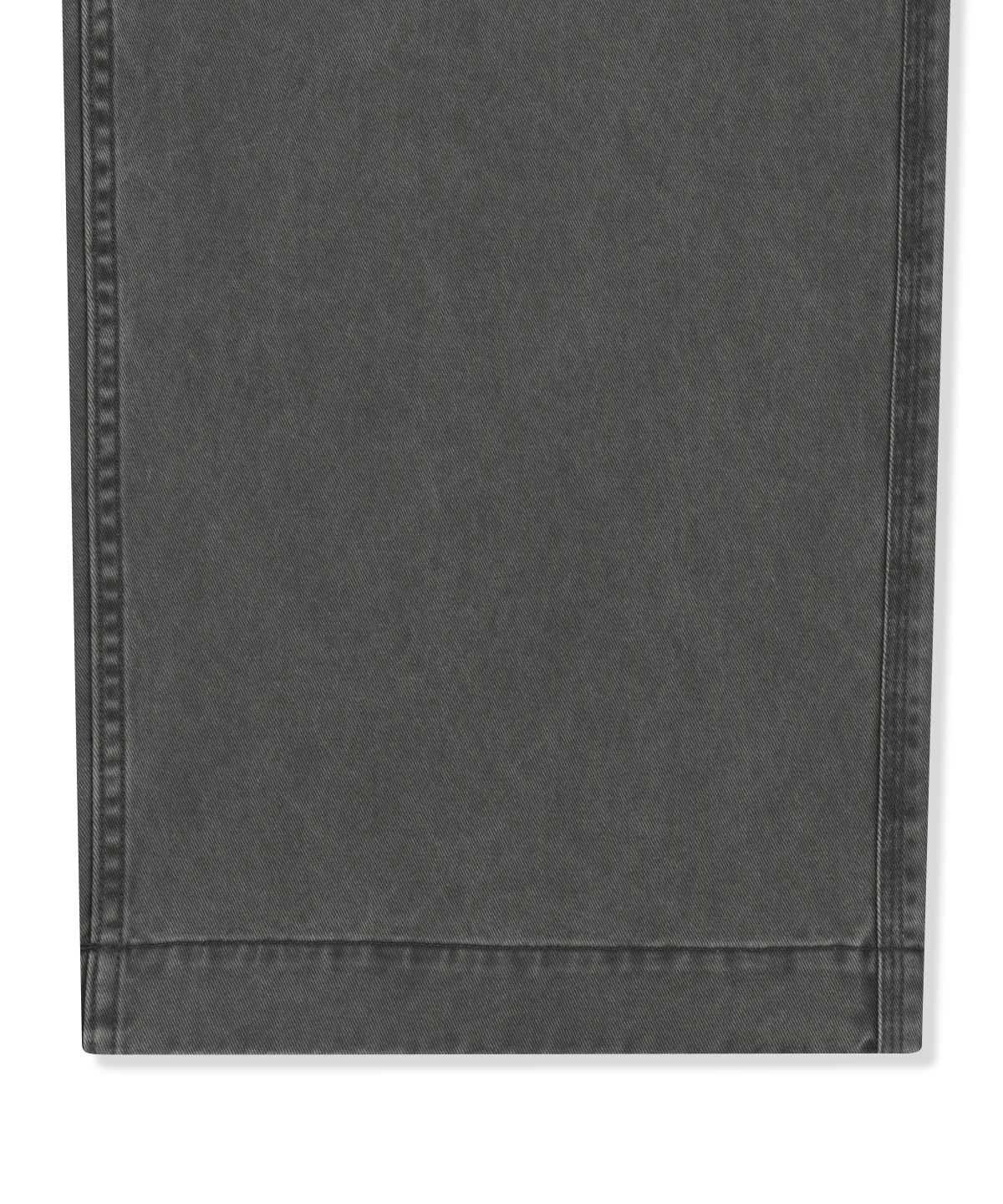 마뗑킴(MATIN KIM) SIDE TAB WASHED COTTON PANTS IN CHARCOAL