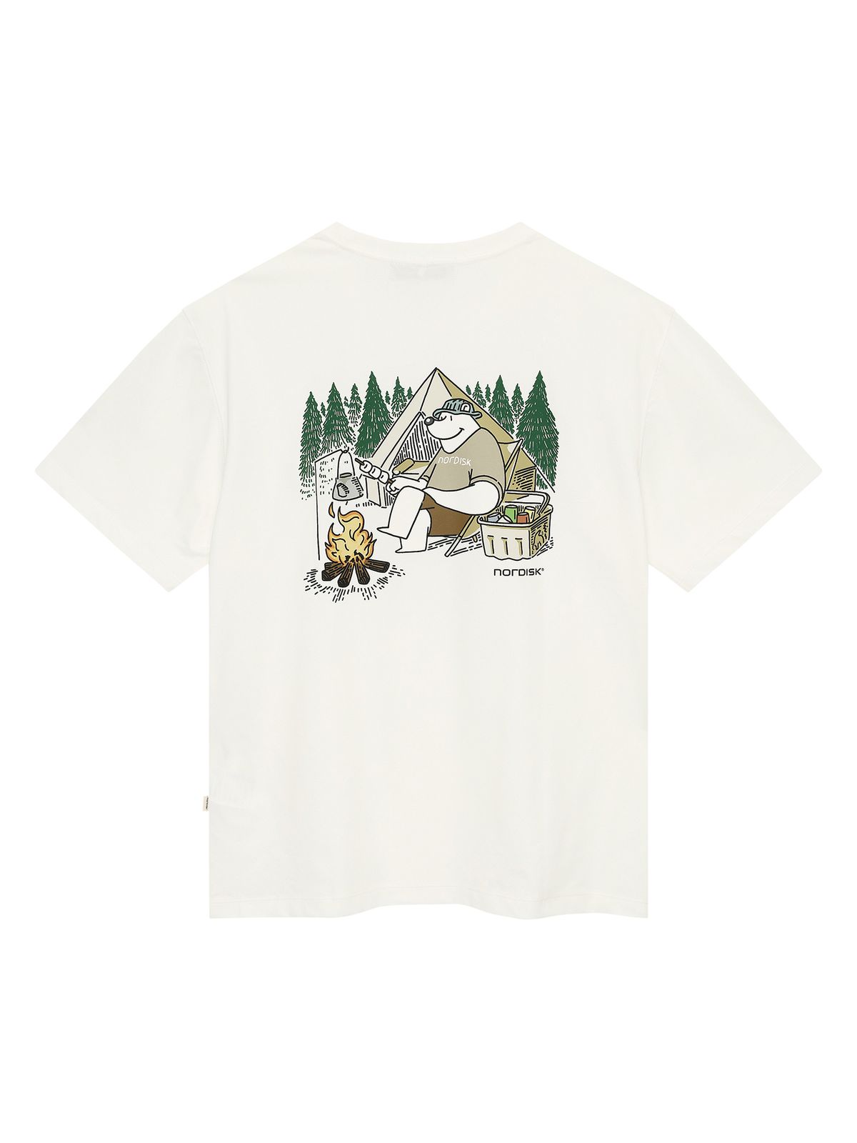 노르디스크(NORDISK) 포레스트 카툰 반팔 티셔츠 - U_Off White