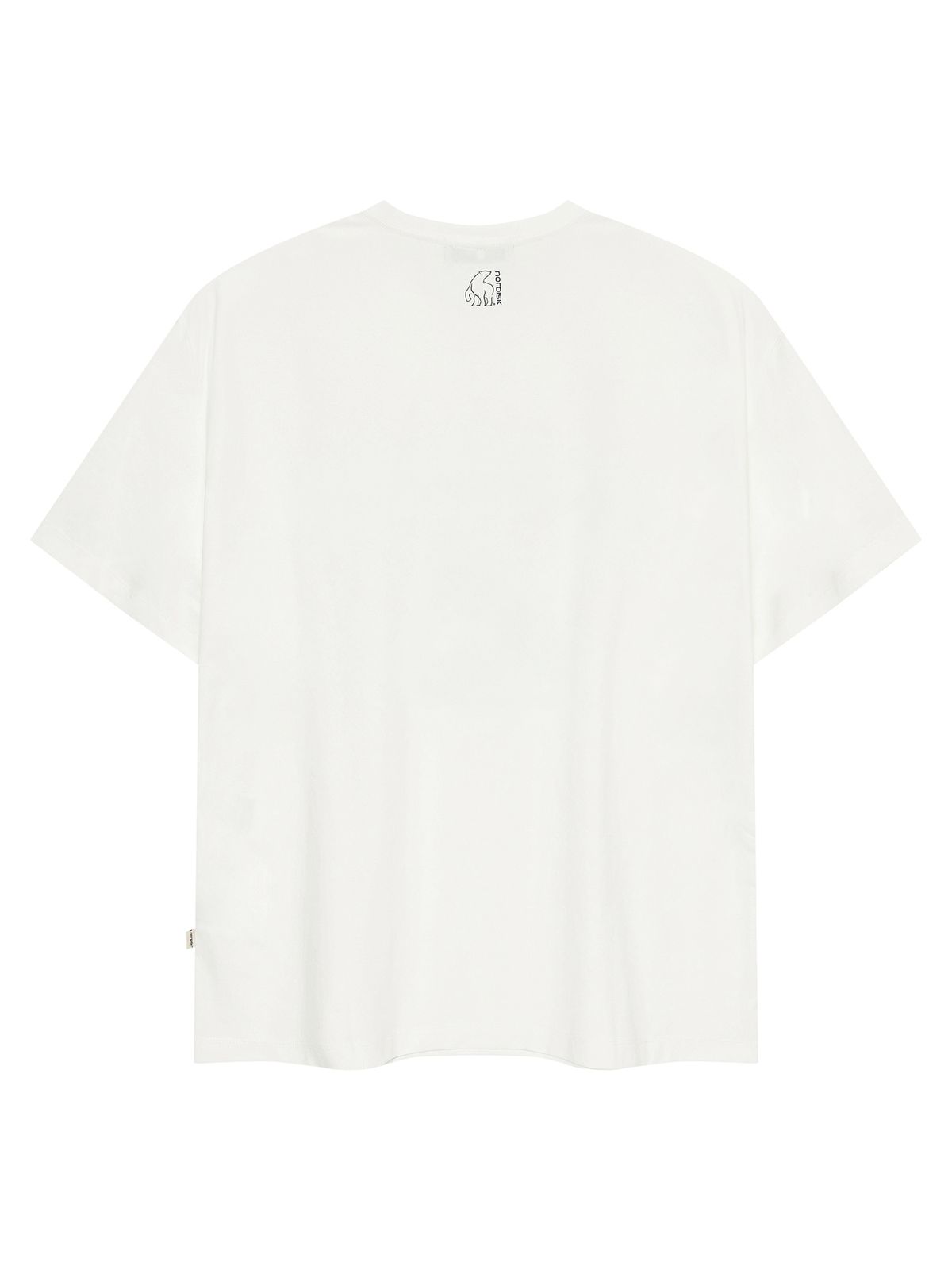 노르디스크(NORDISK) 캠프 크루 카툰 반팔 티셔츠 - U_Off White