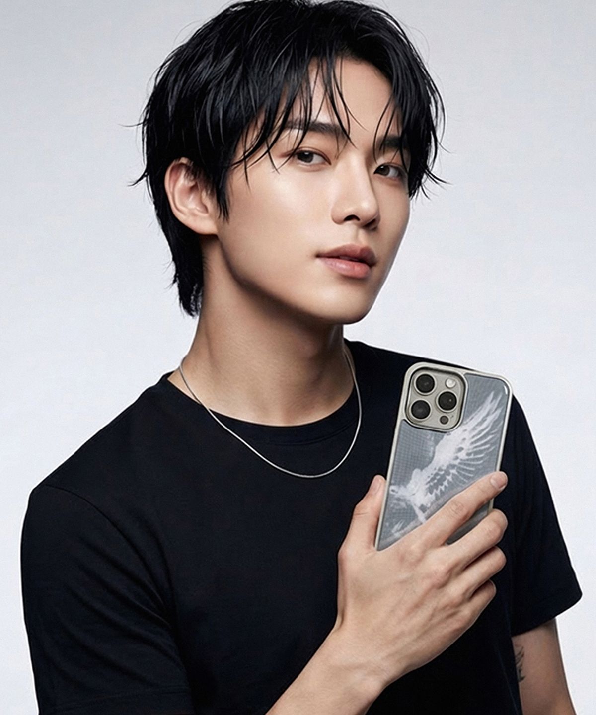 메모리즈바운더리(MEMORIESBOUNDARY) AETERNA Veil Wing Phone Case (GR) (SV_Epoxy/MagSafe Glass)