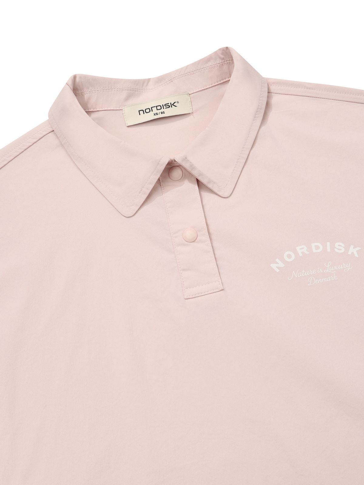 노르디스크(NORDISK) 휘게쿨 light 폴로 반팔 티셔츠 - W_Light Pink