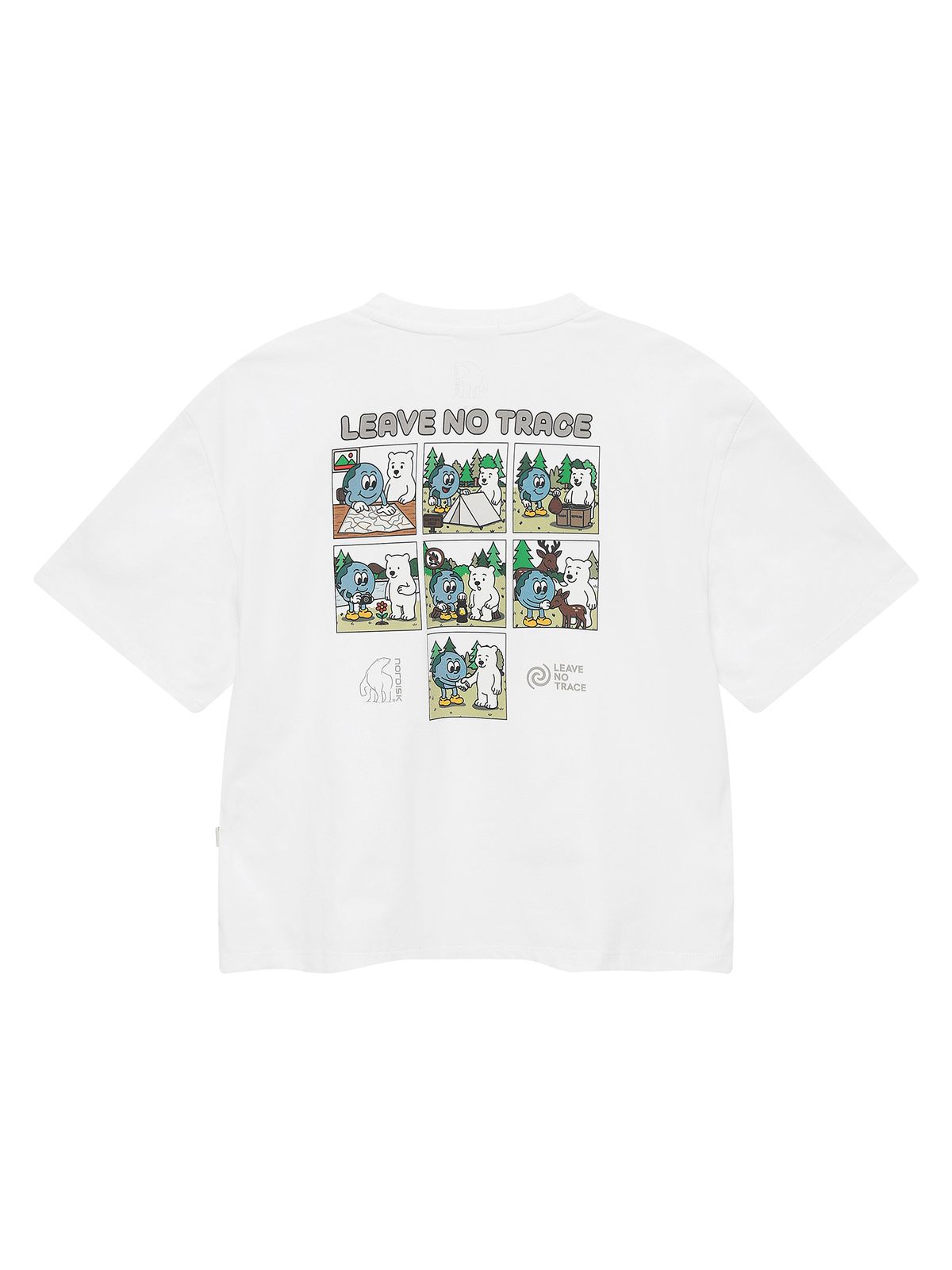 노르디스크(NORDISK) LNT 소로나 그래픽 크롭 반팔 티셔츠 - W_Off White