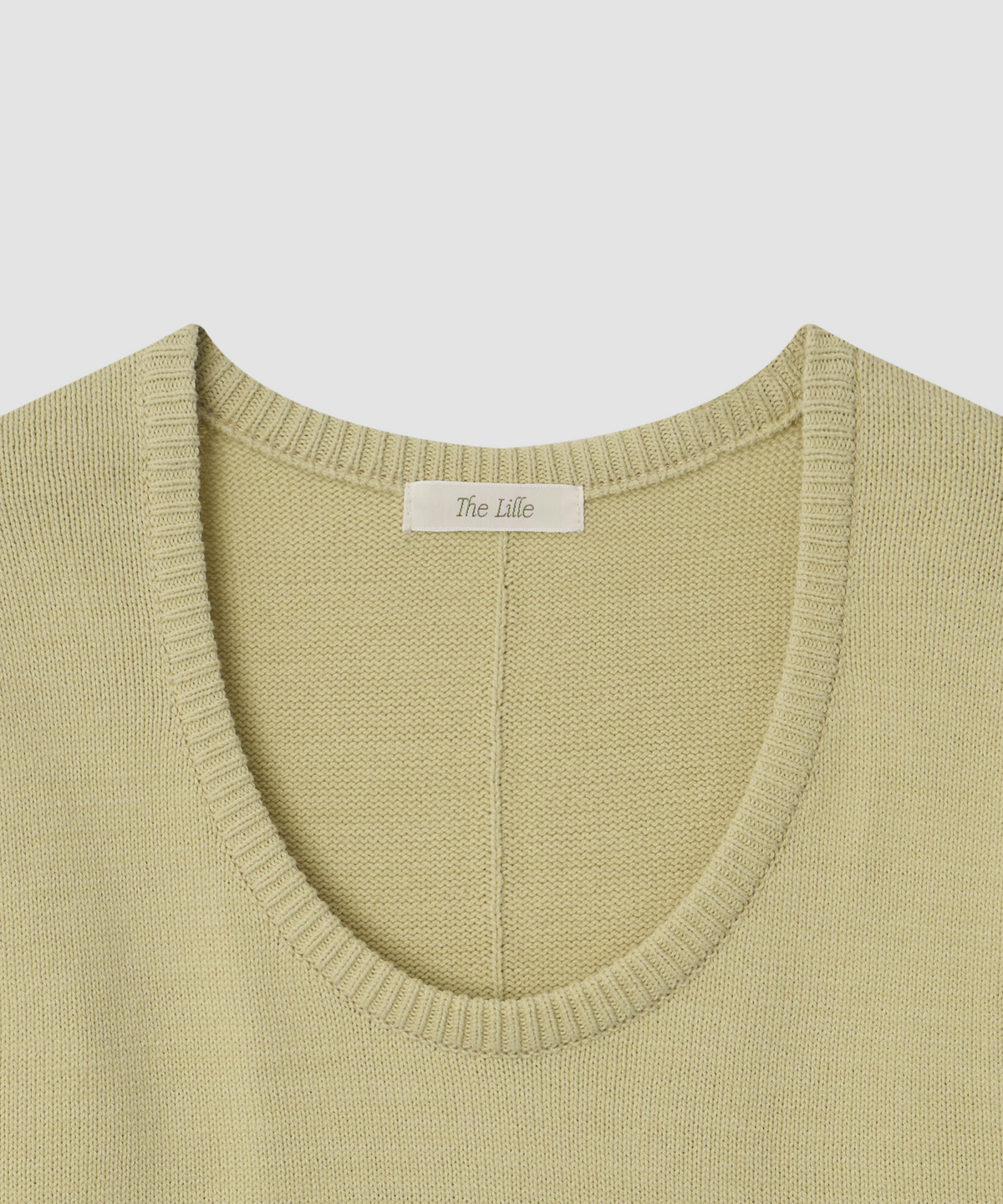 더 릴(THE LILLE) Clair U-Neck Knit_Lime
