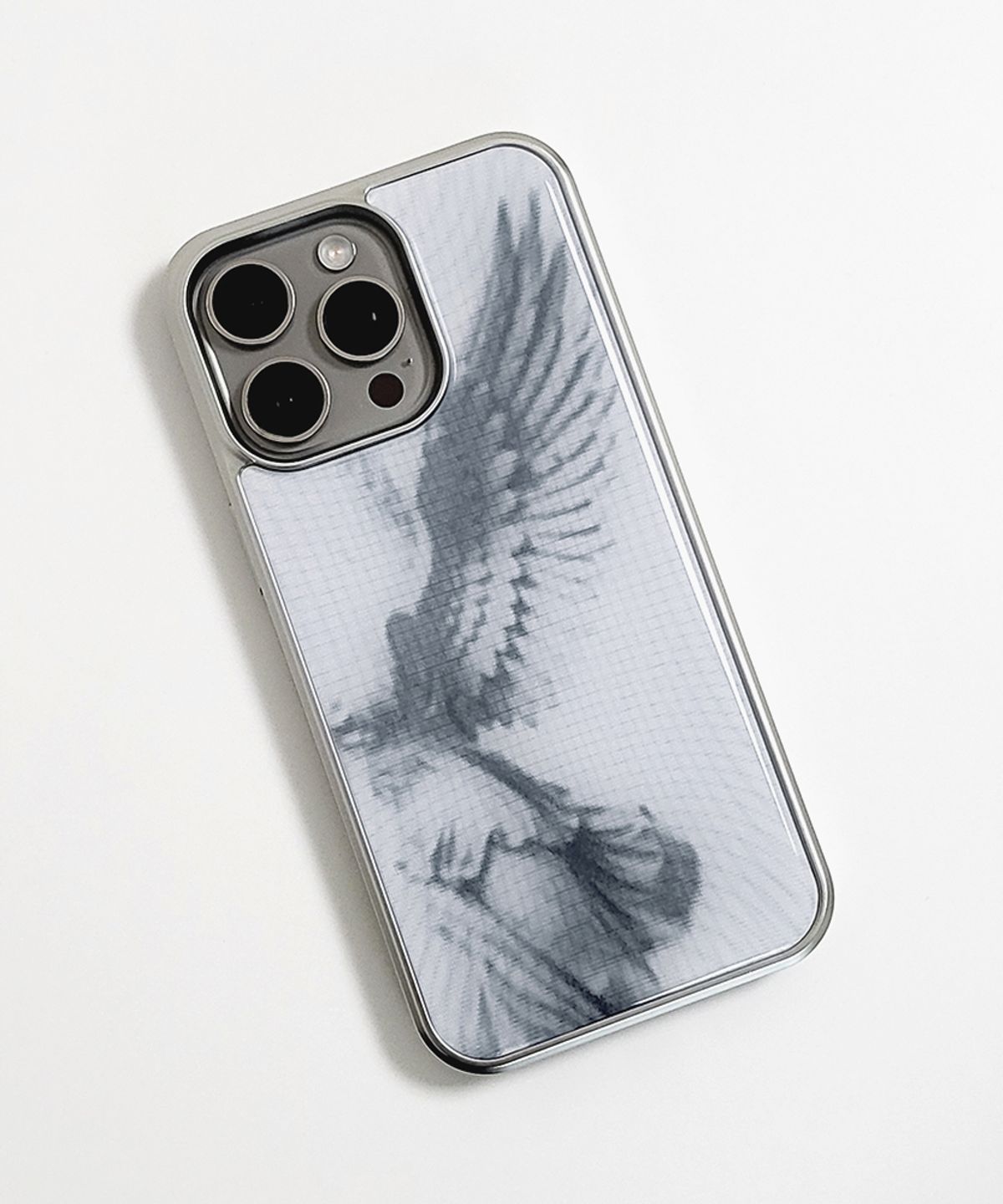 메모리즈바운더리(MEMORIESBOUNDARY) AETERNA Veil Wing Phone Case (WH) (SV_Epoxy/MagSafe Glass)