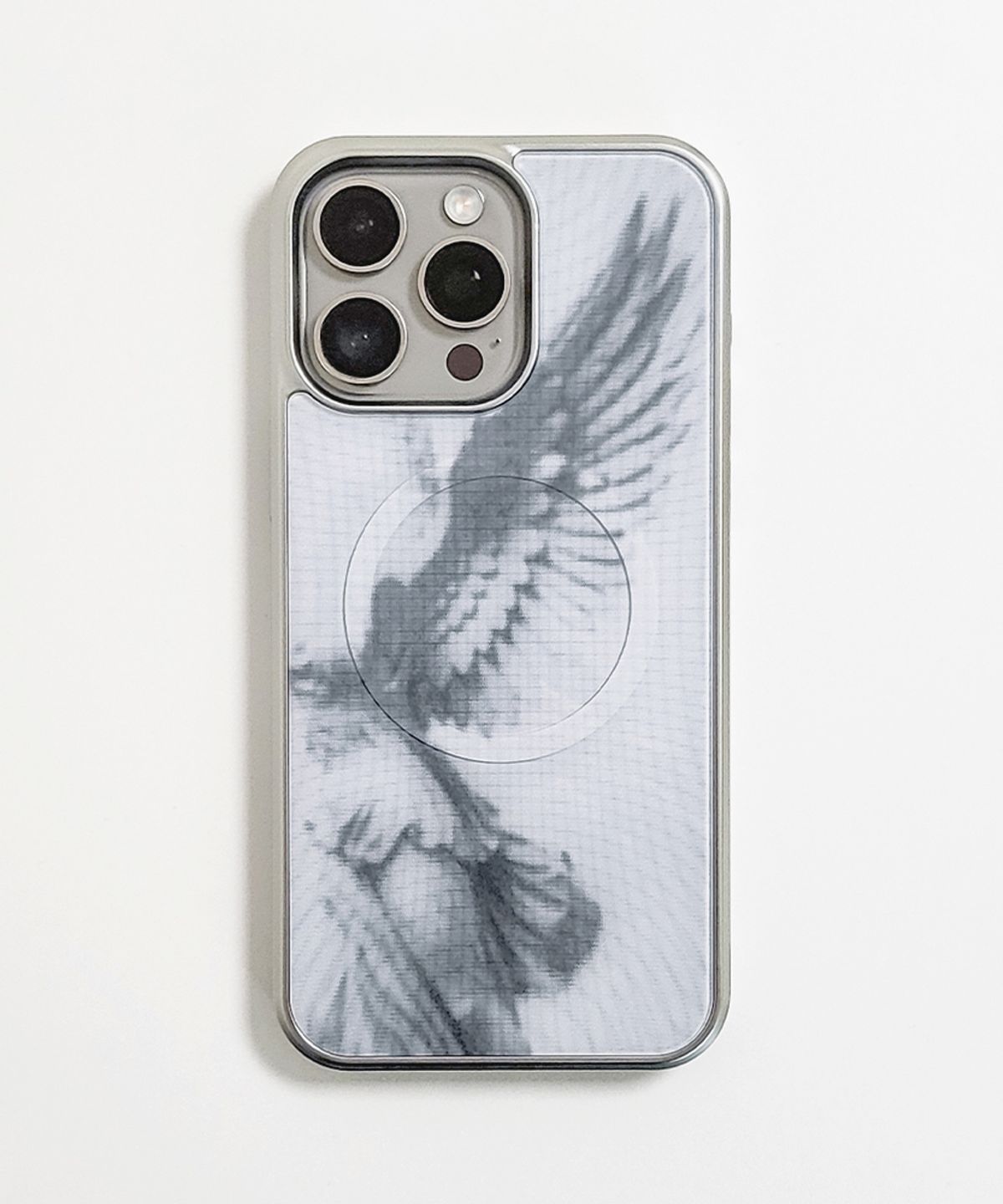 메모리즈바운더리(MEMORIESBOUNDARY) AETERNA Veil Wing Phone Case (WH) (SV_Epoxy/MagSafe Glass)