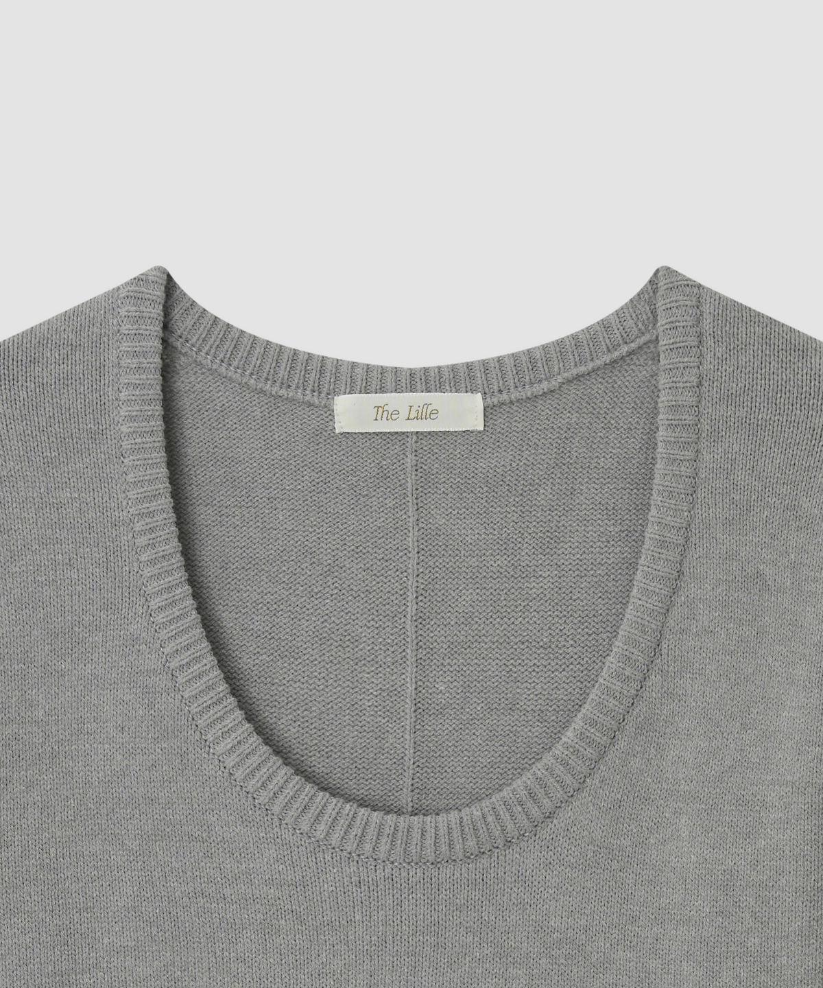 더 릴(THE LILLE) Clair U-Neck Knit_Gray