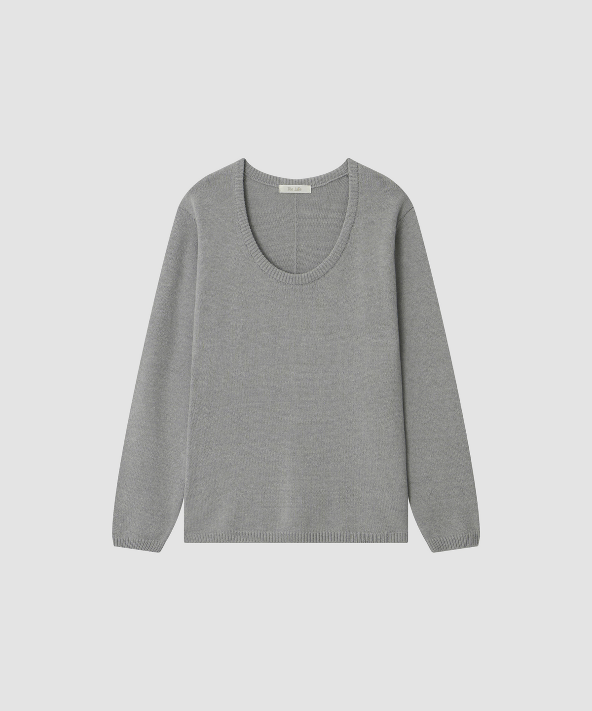 더 릴(THE LILLE) Clair U-Neck Knit_Gray