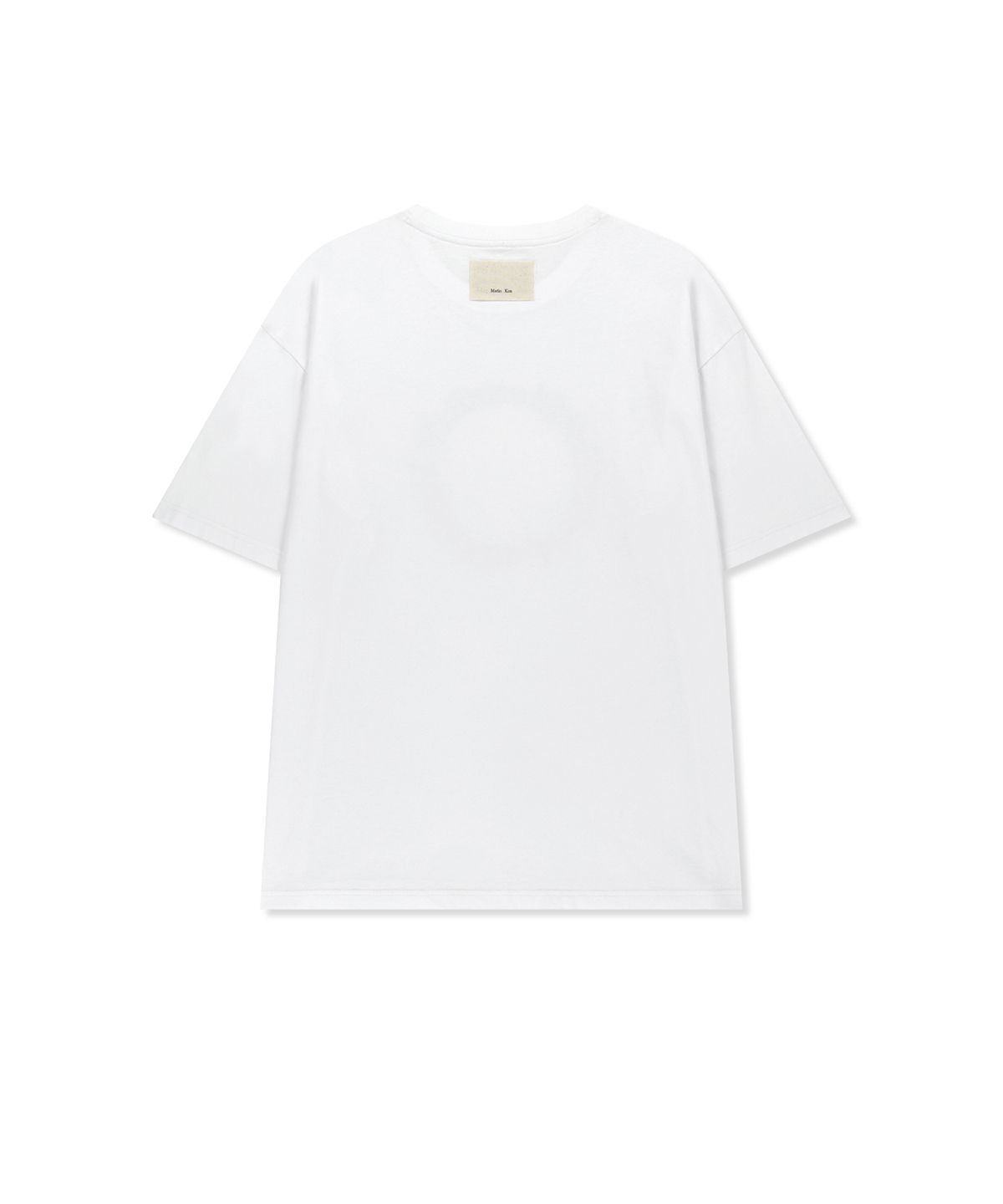 마뗑킴(MATIN KIM) MATIN KIM CIRCLE LOGO TOP FOR MEN IN WHITE