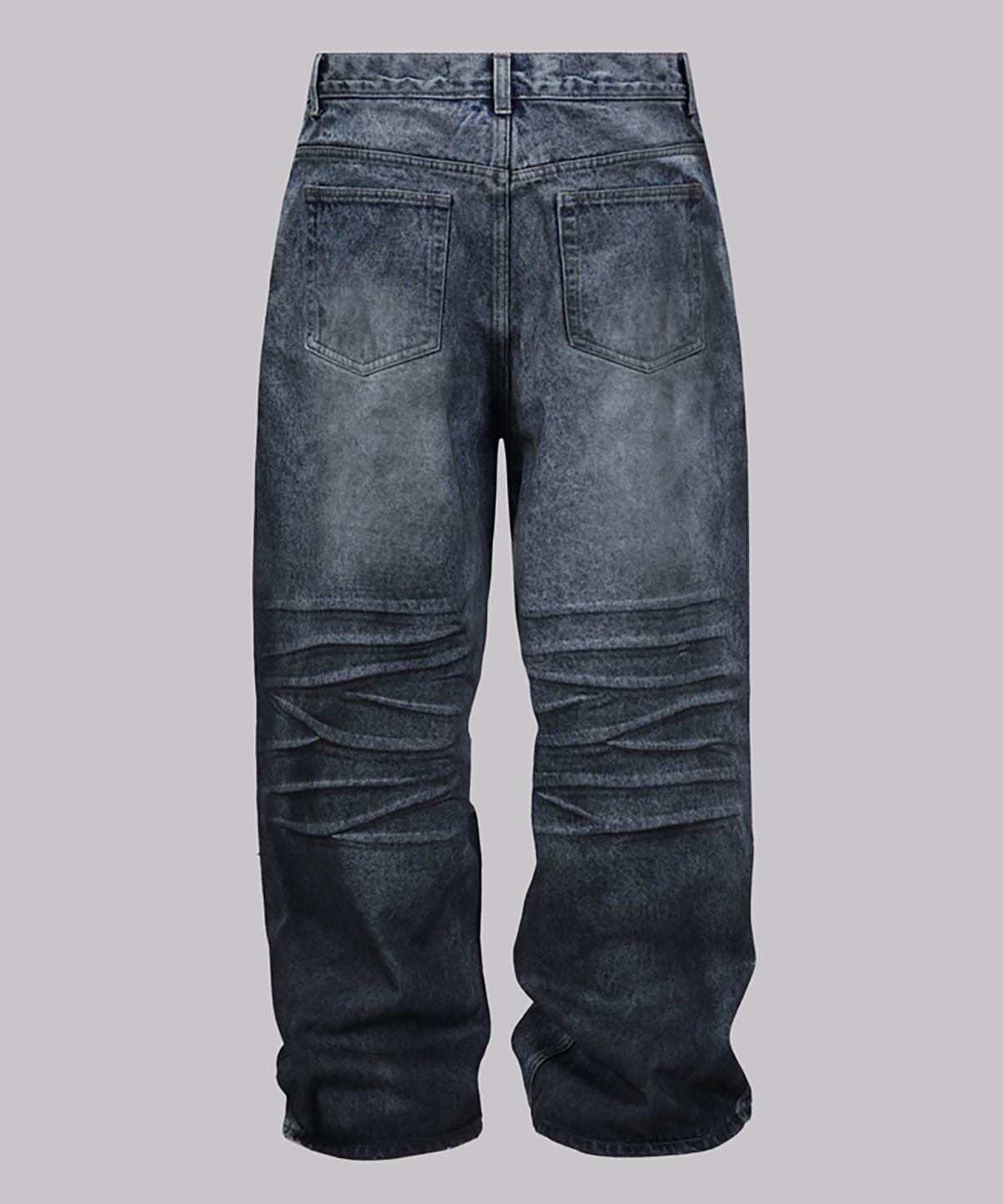 코너블레스(CORNERBLESS) WIDE DESTROYED DIRTY DENIM PANTS