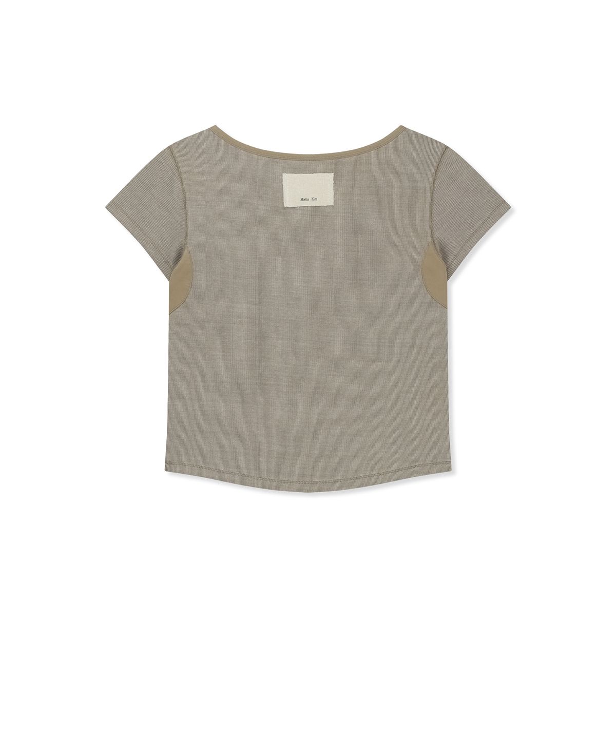 마뗑킴(MATIN KIM) POCKET POINT SLIM FIT TOP IN BEIGE