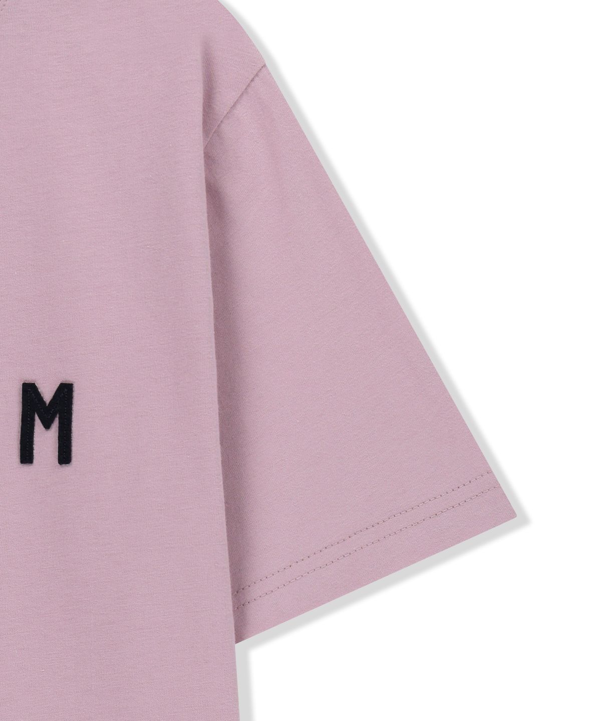 마뗑킴(MATIN KIM) APPLIQUE FELT LOGO TOP IN PINK