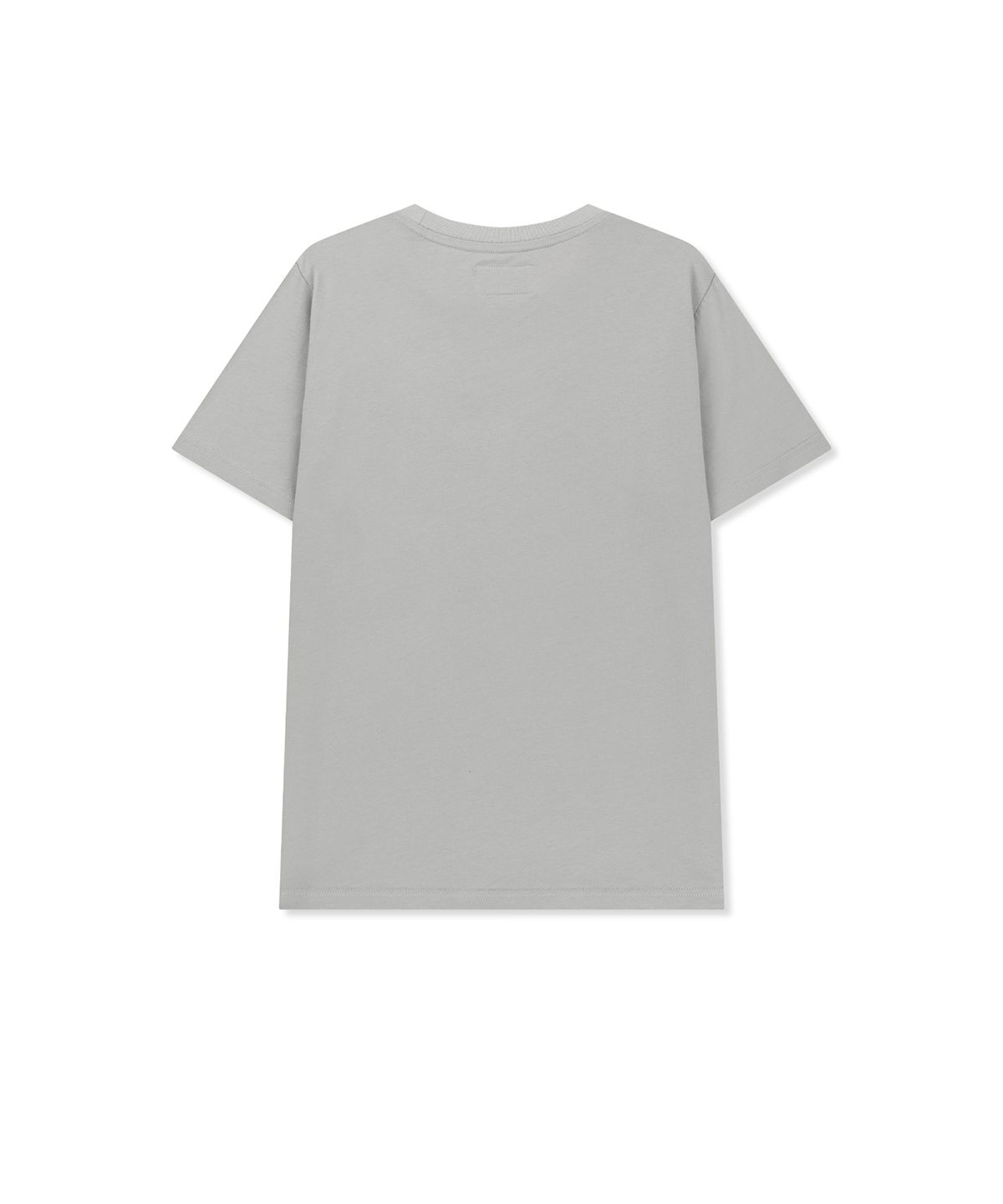 마뗑킴(MATIN KIM) APPLIQUE FELT LOGO TOP IN GREY
